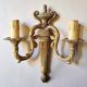 Paire d'appliques en bronze Louis XVI