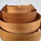 Hans Agne Jakobsson wooden pendant light, 1960s
