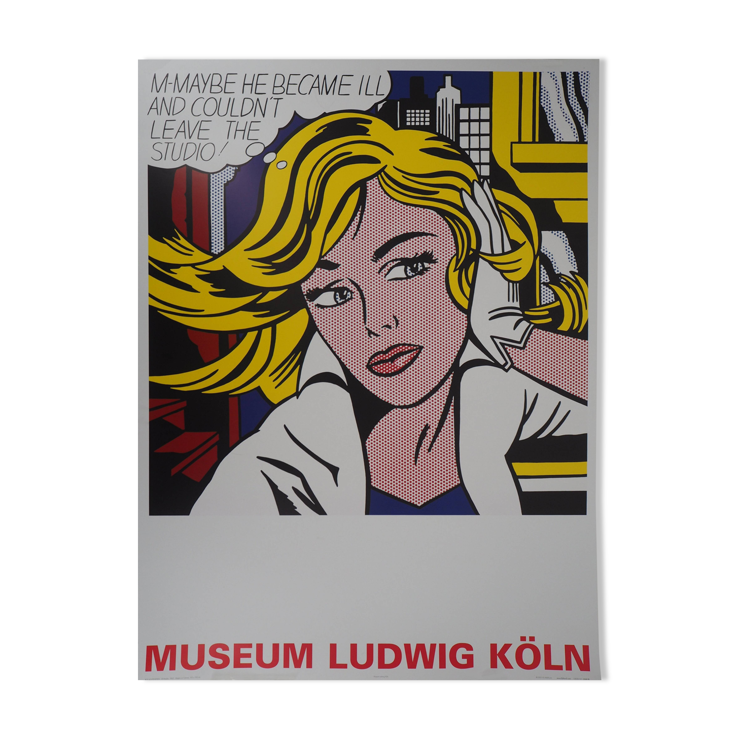 Roy LICHTENSTEIN: Maybe Girl, original poster