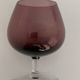 4 verres à cognac colorés