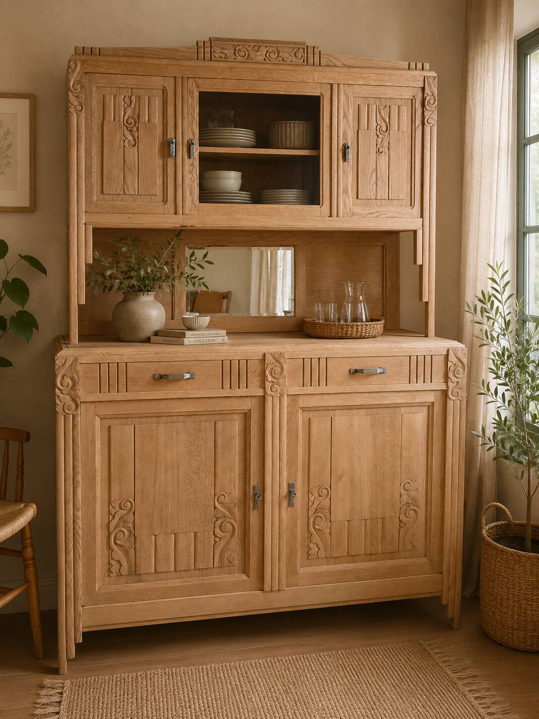 Vaisselier Art Déco rénové