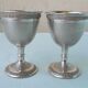 Silver-plated egg cups