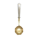 Art deco sauce with silver metal and brass