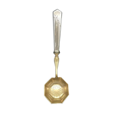 Art deco sauce with silver metal and brass