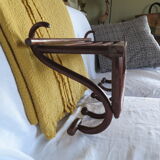 Wall coat rack/cloakroom in arched wood