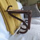 Wall coat rack/cloakroom in arched wood