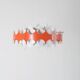Vintage pendant lamp by Doria Leuchten, 1960s