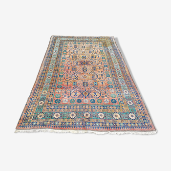 Ardebil vintage handmade Persian oriental rug 252 x 166 cm