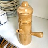 Théière en grès émaillé beige