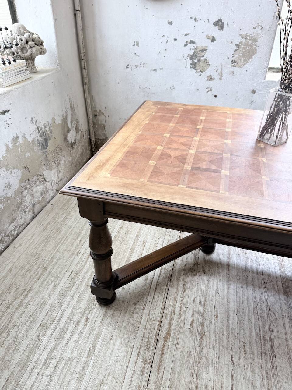 Oak table in Louis XIV style 1900