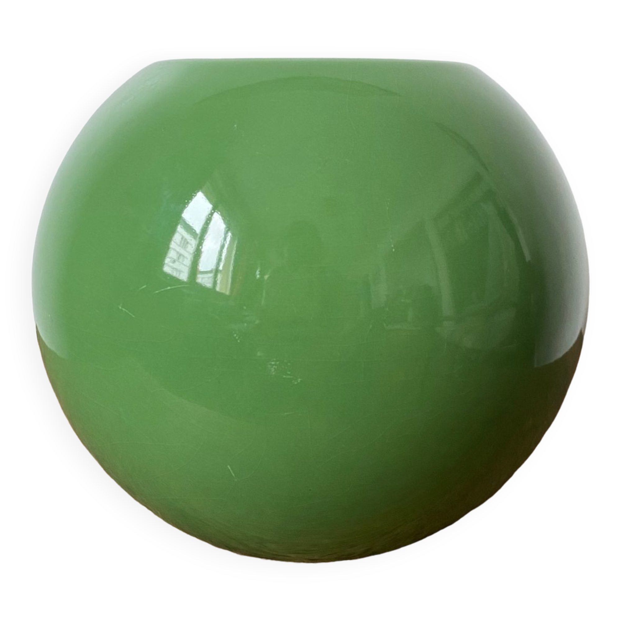 Green ball vase