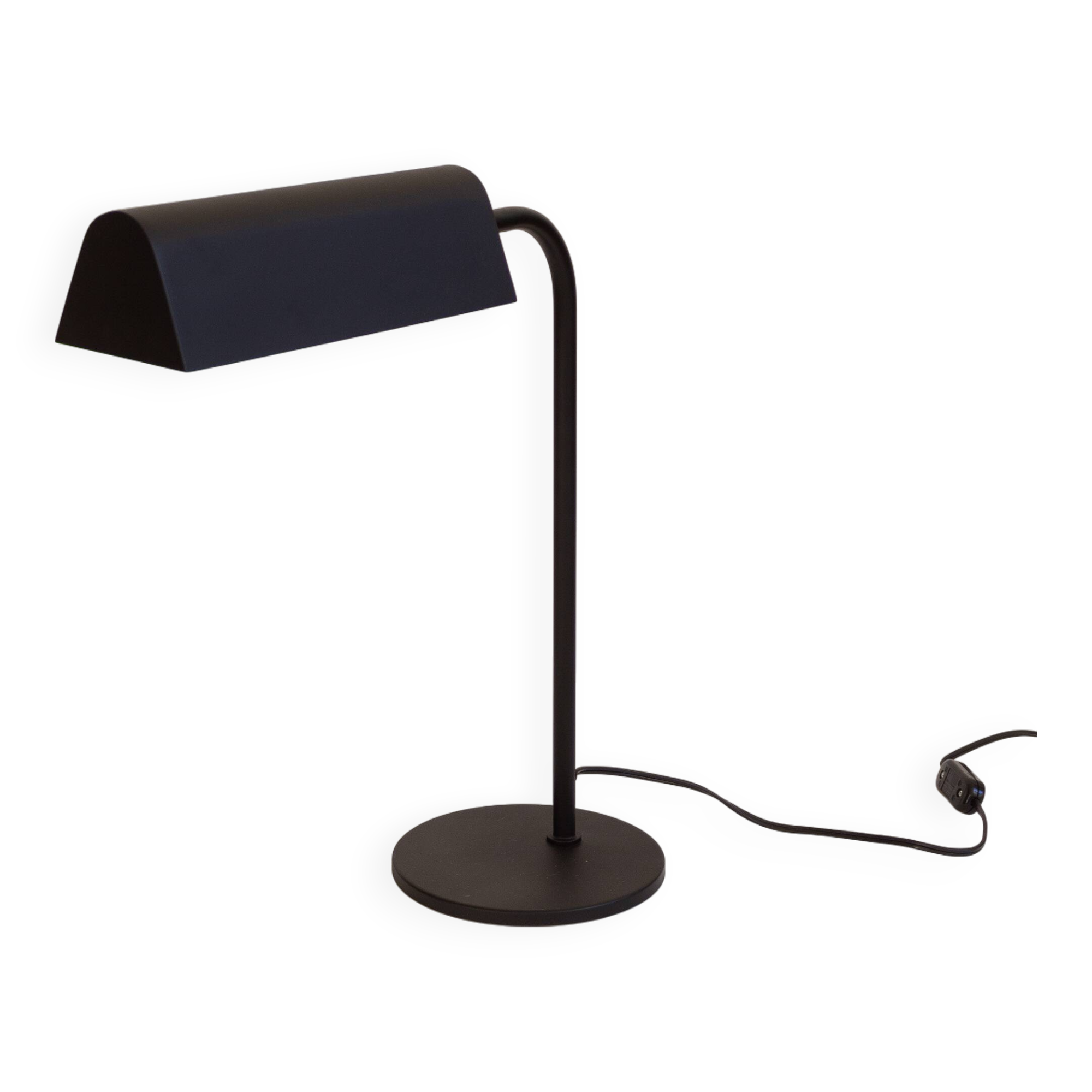 Desk lamp, reading light in black metal, Amilux, 1960s
