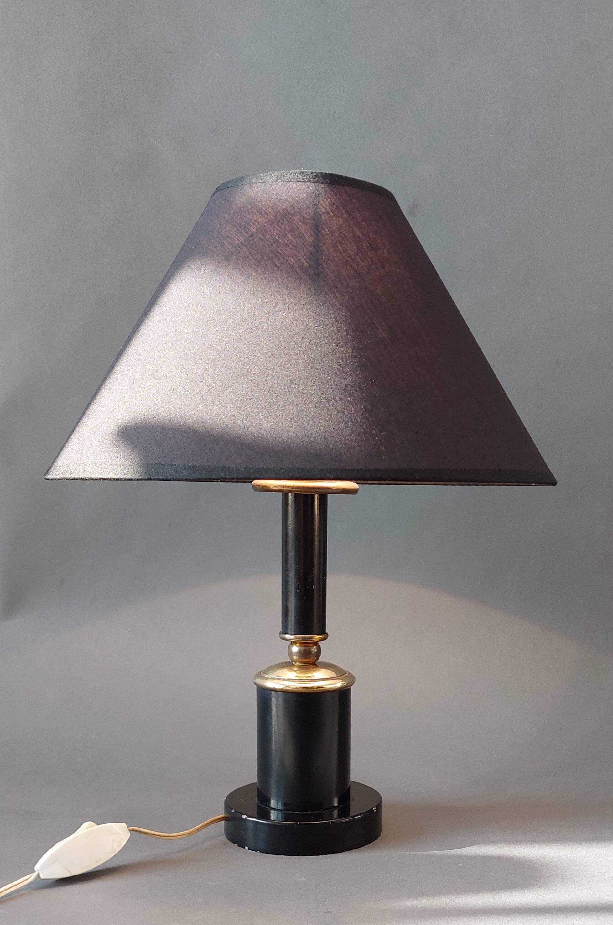 Carcel lamp in metal and gilded brass 1960.