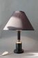 Lampe Carcel en métal et laiton doré 1960.