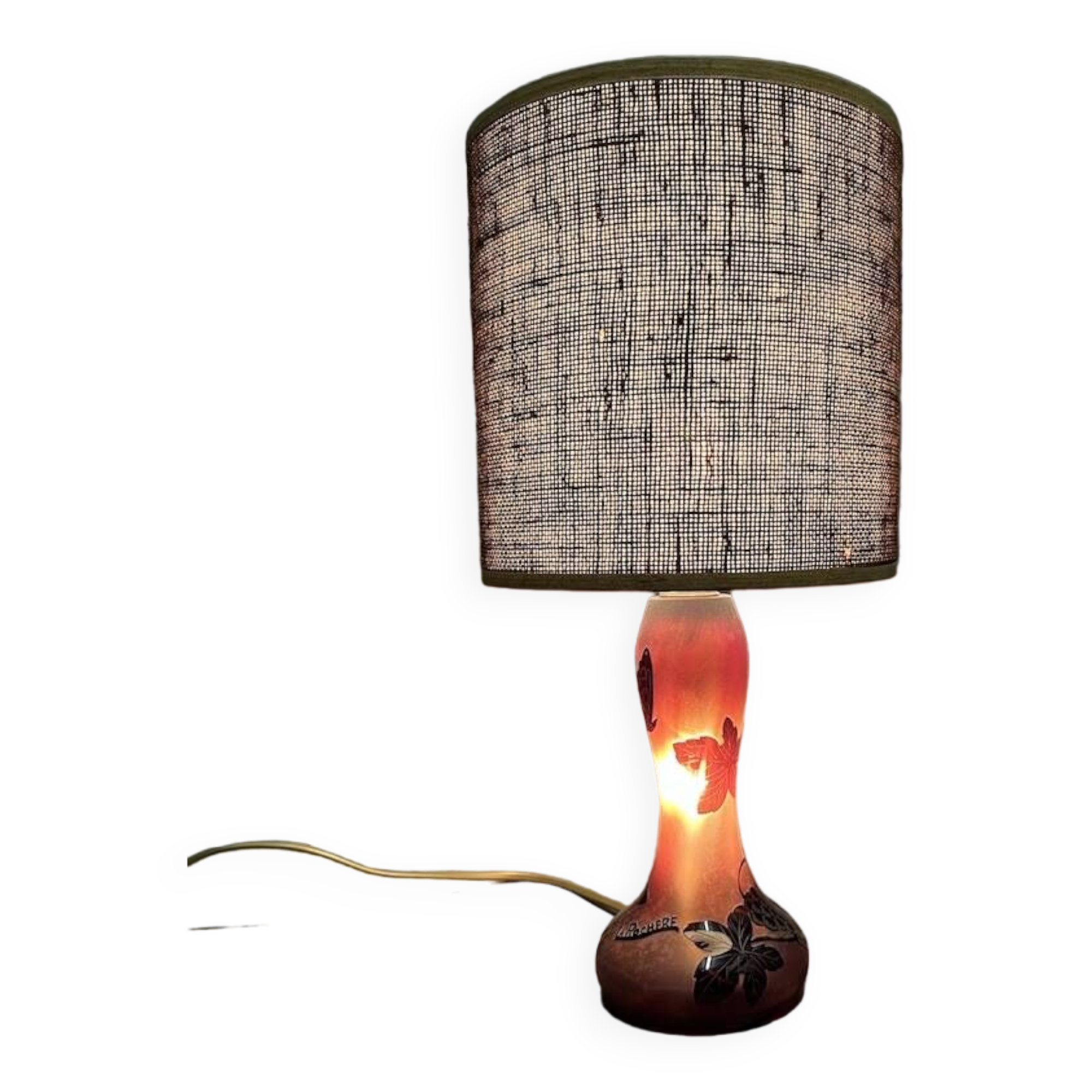lampe la rochere pate de verre