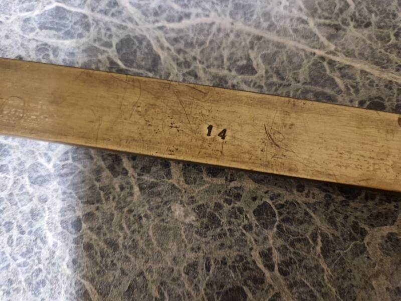 Brass coffee table with Alpine green veined marble top - 1960