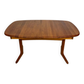 1970s Vintage Danish Design Juul Kristensen Extendable Teak Dining Table