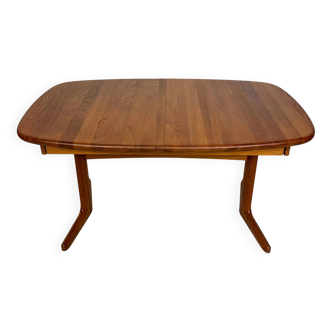 Table de salle à manger extensible en teck Juul Kristensen, design danois vintage des années 1970
