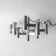 Vintage Space Age Geometric Chandelier by Gaetano Sciolari, 13 Lights, Aluminium
