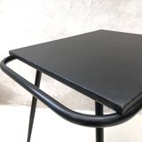 Black table on wheels from the 60s
