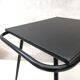 Black table on wheels from the 60s