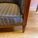 Pair of Art Deco style armchairs, refurbished. Upholstery fabric for armchairs.
