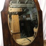 Bevelled oval mirror 92x63