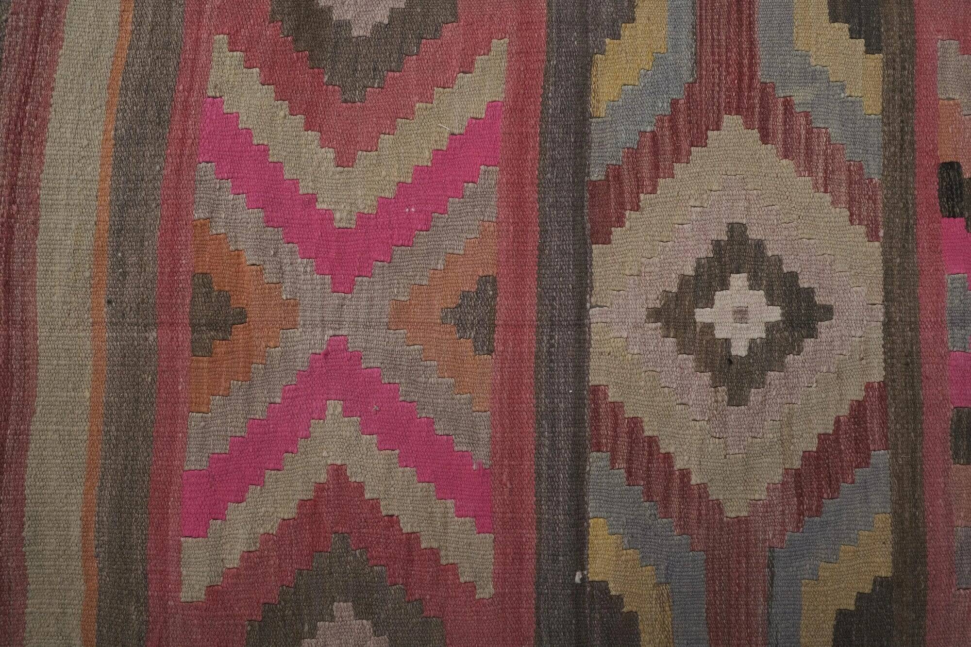 Vintage Turkish hallway rug 77x626 cm