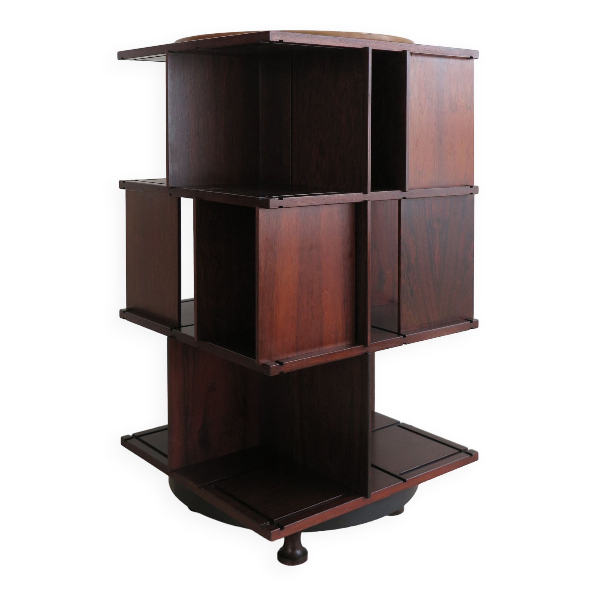 Gianfranco Frattini for Bernini swivel bookcase model 823 , Italy 1963