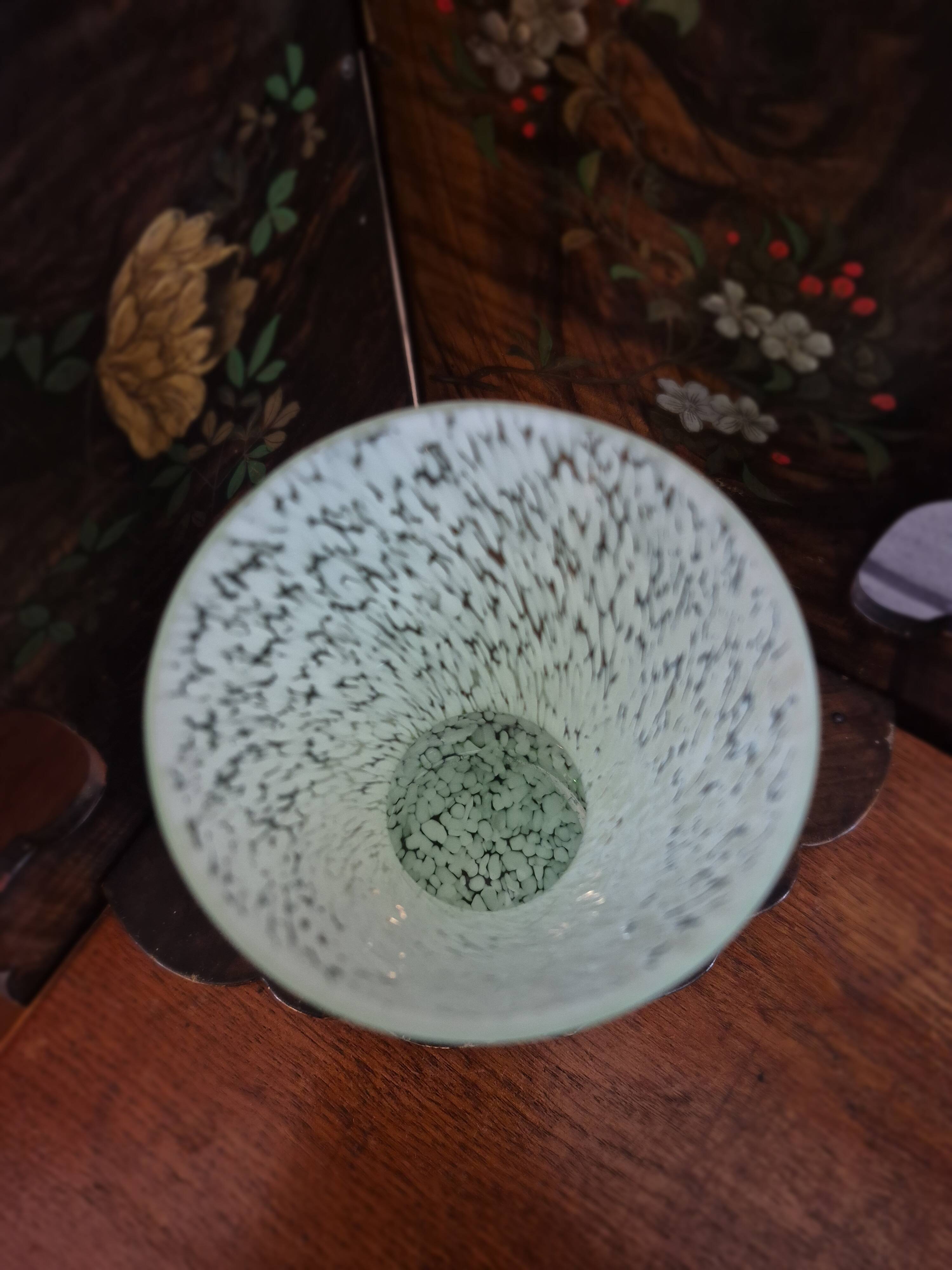 Vintage 50s Clichy glass vase