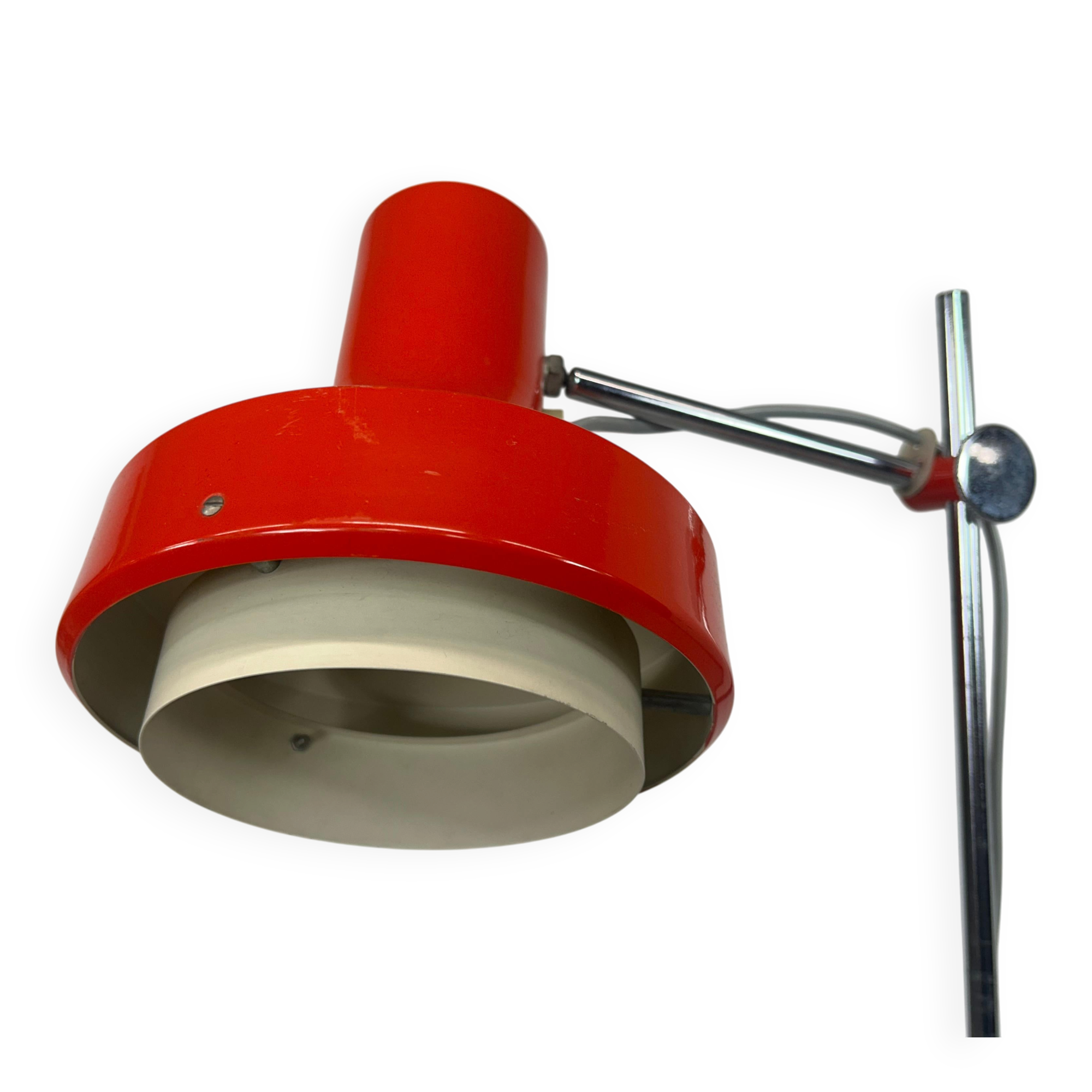 Red floor lamp by Josef Hurka for Napako