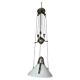 Lampe suspendue réglable art déco
