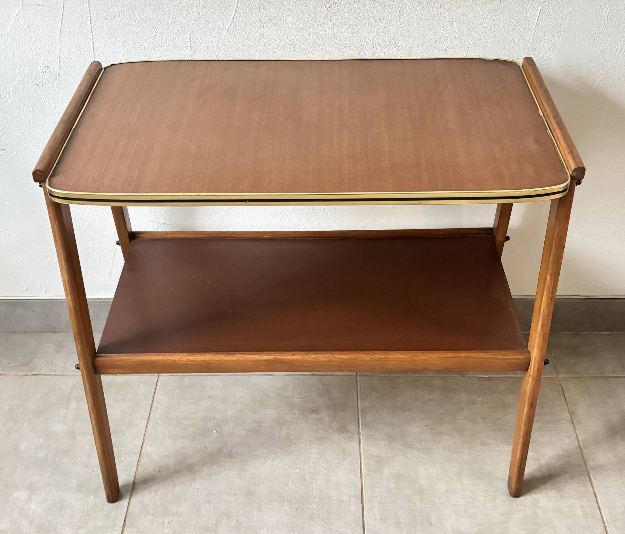 Sideboard / Vintage Scandinavian bar cart in teak (1960s)