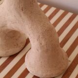 Raw tamegroat wabi sabi pottery sculpture