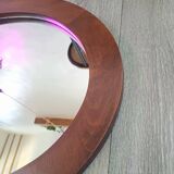 Miroir ovale en bois