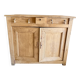 rustic wooden farm buffet sandblasted