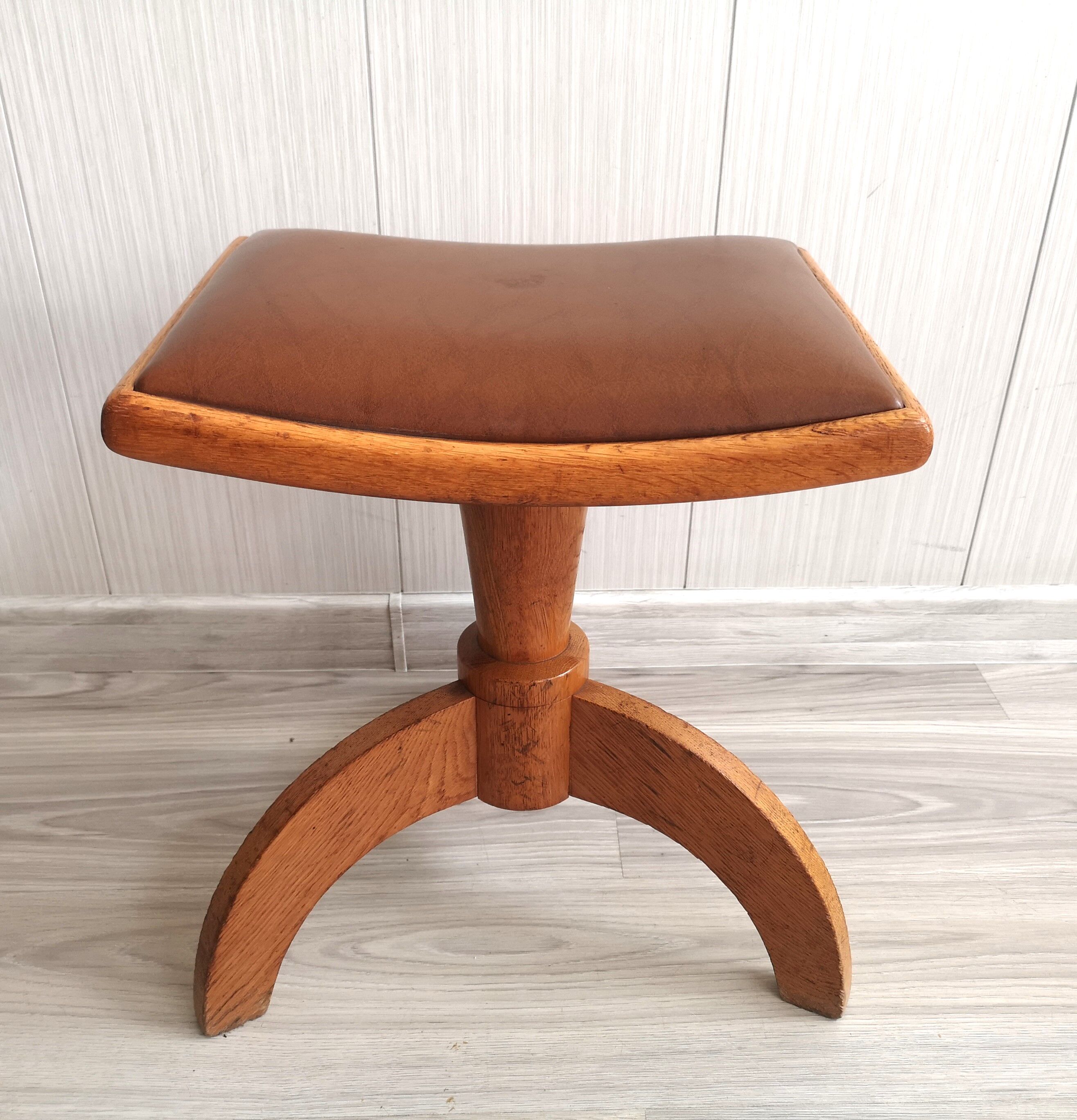Mid-century swivel piano stool or dressing table seat by reiner modell, 1960s