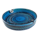 Giant blue ceramic ashtray by Aldo Londi for Bitossi