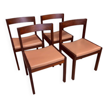 Chaises de salle à manger par Gerard Geytenbeek, wengé, années 1960.