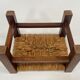 Vintage footstool stool minimalist