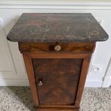 Bedside table / nightstand / column / Somno / Vintage mahogany stand
