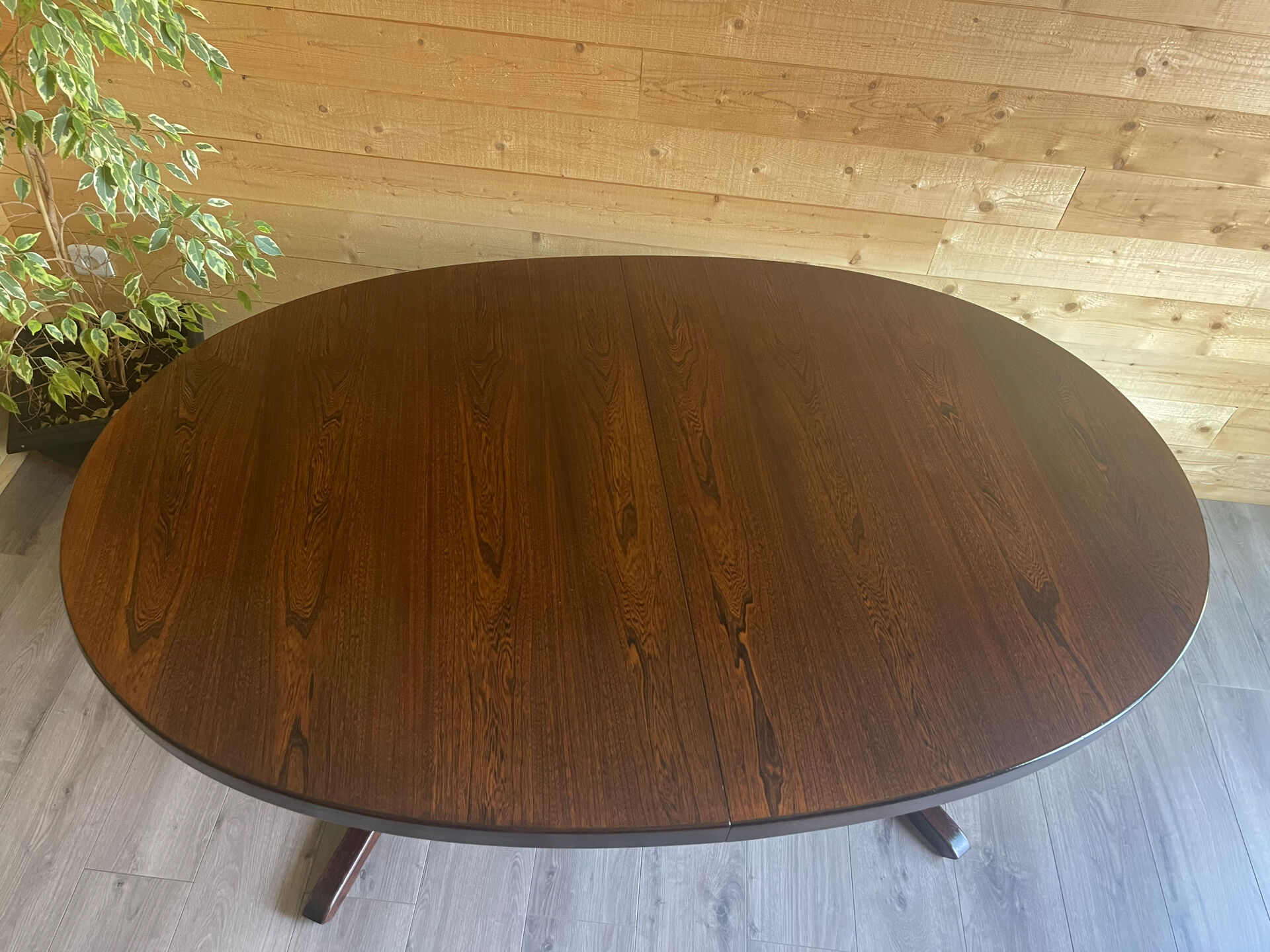 Table ovale extensible Baumann, deux rallonges
