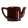 Brown "bistro" ceramic teapot