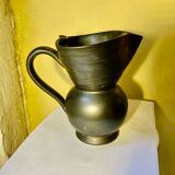 Pitcher in anthracite black ceramic