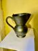 Pitcher in anthracite black ceramic