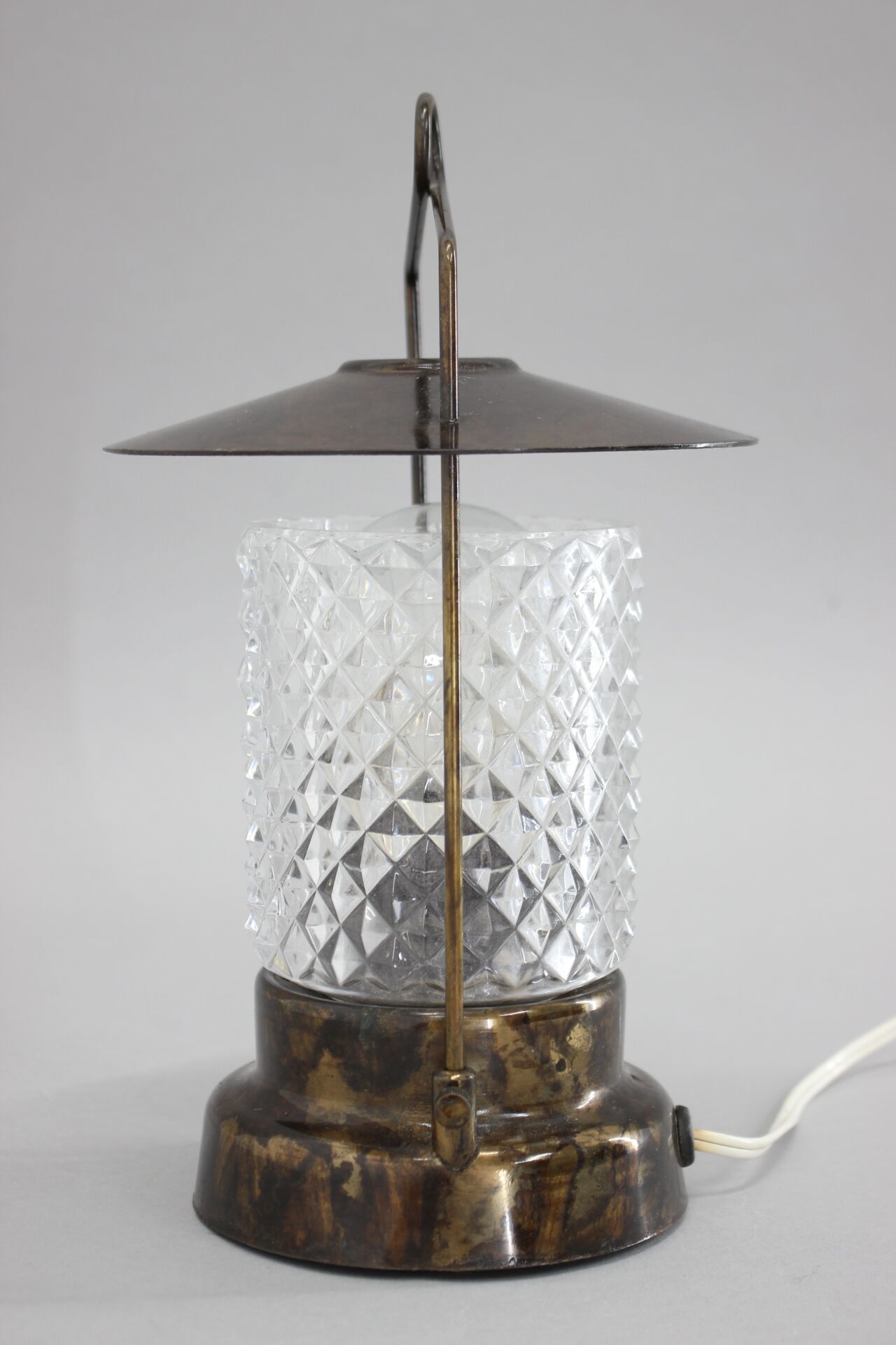 1970's Table Lamp / Lantern by Lidokov, Czechoslovkia