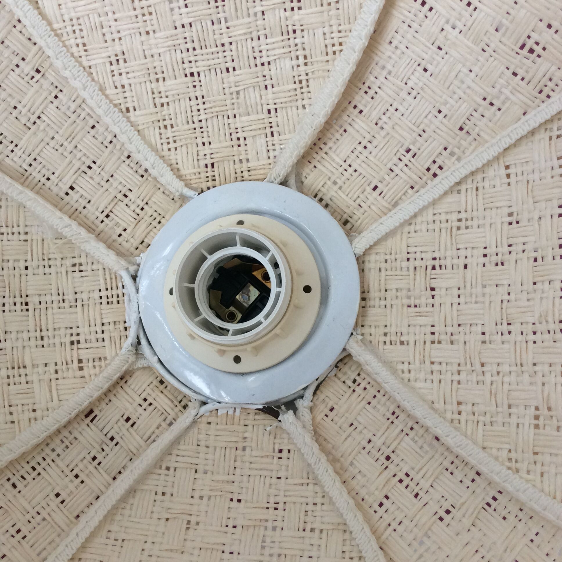 Suspension fleur double corolle vintage