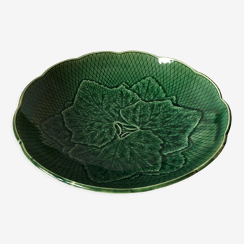 Vintage dish in green earthenware Gien