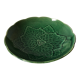 Plat vintage en faïence verte Gien