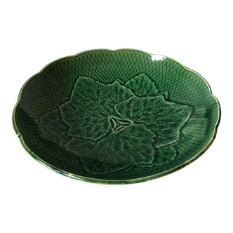 Vintage dish in green earthenware Gien